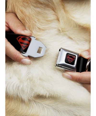 DC Comics Justice League Superboy Shield Seatbelt Buckle Dog Collar $8.22 Pet Collars