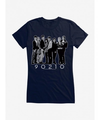 Beverly Hills 90210 Black and White Cast Girls T-Shirt $8.37 T-Shirts