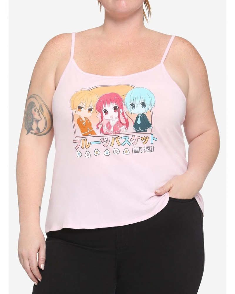 Fruits Basket Chibi Characters Girls Crop Cami Plus Size $7.28 Cami