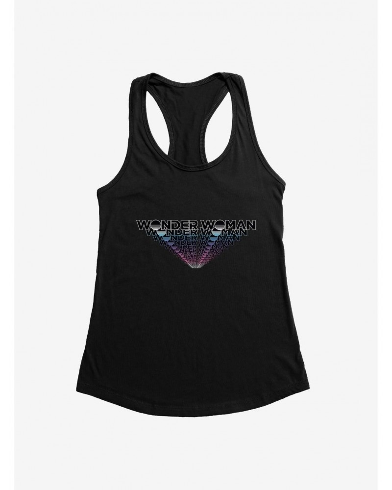 DC Comics Wonder Woman 1984 Layered Logo Dark Girl's Tank $9.56 Tanks