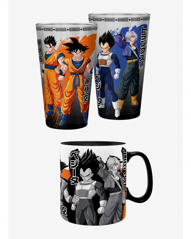 Dragon Ball Z Saiyans Glass And Mug Bundle $11.75 Plush Bundles