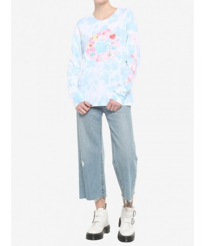 BT21 Cherry Blossom Tie-Dye Girls Long-Sleeve T-Shirt $14.48 T-Shirts