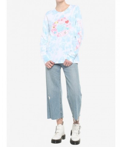 BT21 Cherry Blossom Tie-Dye Girls Long-Sleeve T-Shirt $14.48 T-Shirts