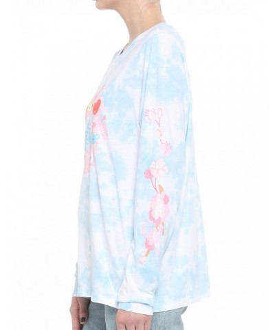 BT21 Cherry Blossom Tie-Dye Girls Long-Sleeve T-Shirt $14.48 T-Shirts