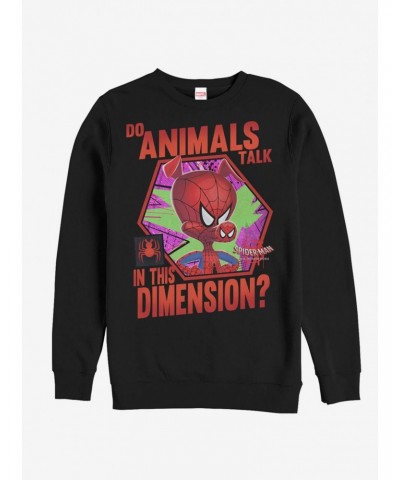 Marvel Spider-Man: Into The Spider-Verse Animals Talk Sweatshirt $12.10 Sweatshirts