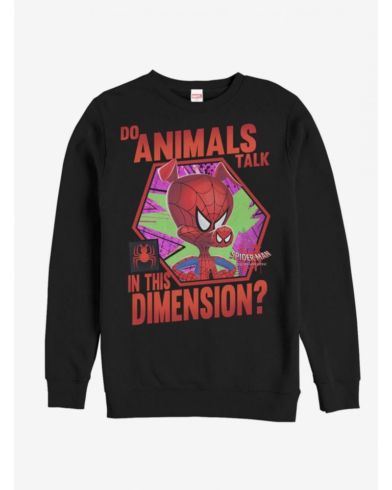 Marvel Spider-Man: Into The Spider-Verse Animals Talk Sweatshirt $12.10 Sweatshirts