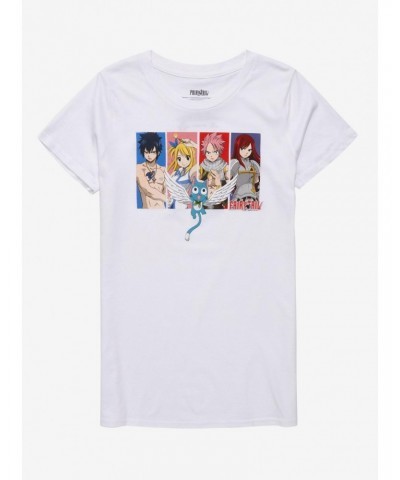 Fairy Tail Group Panel Girls T-Shirt $11.95 T-Shirts