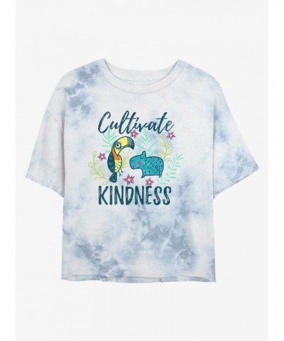 Disney Encanto Kindness Tie-Dye Girls Crop T-Shirt $12.72 T-Shirts