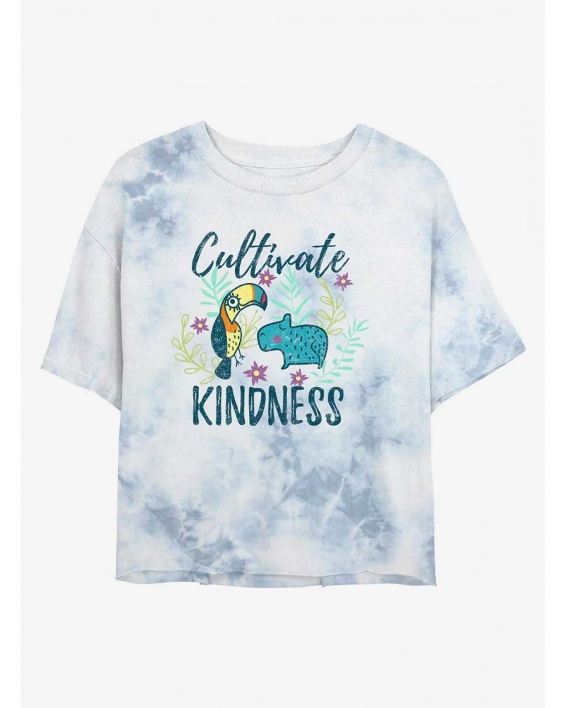 Disney Encanto Kindness Tie-Dye Girls Crop T-Shirt $12.72 T-Shirts