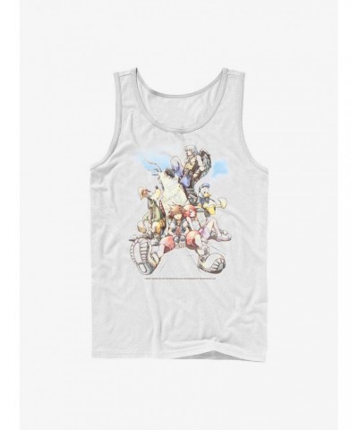 Disney Kingdom Hearts Group In The Clouds Tank $8.17 Tanks