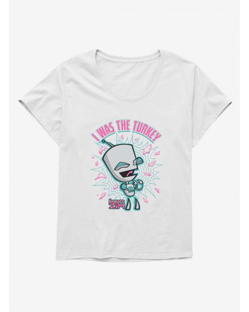 Invader Zim I Was The Turkey Girls T-Shirt Plus Size $8.61 T-Shirts