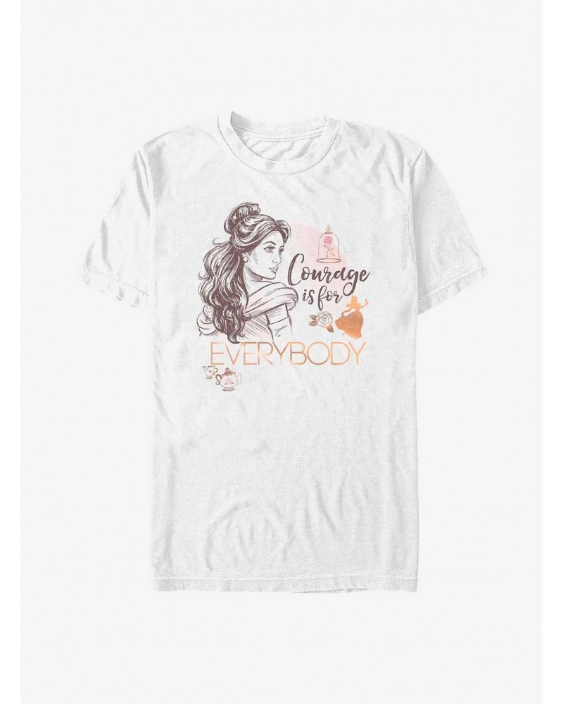 Disney Beauty And The Beast Courage Is For Everybody T-Shirt $8.80 T-Shirts