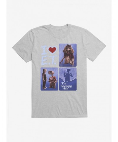 E.T. 40th Anniversary I Heart E.T. T-Shirt $10.76 T-Shirts