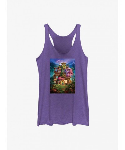 Disney Encanto Madrigal House Poster Girls Raw Edge Tank $9.32 Tanks