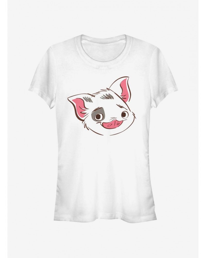 Disney Moana Big Face Pua Girls T-Shirt $6.37 T-Shirts