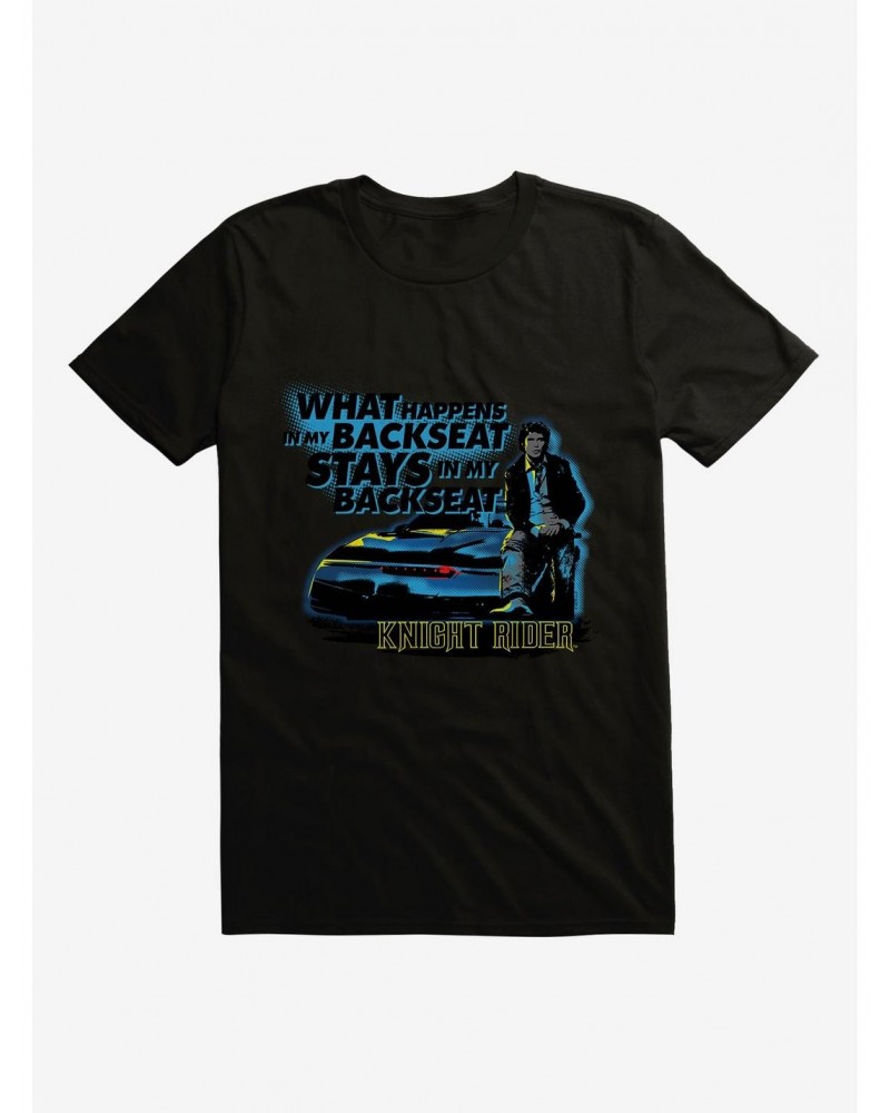 Knight Rider What Happens In The Backseat T-Shirt $8.41 T-Shirts