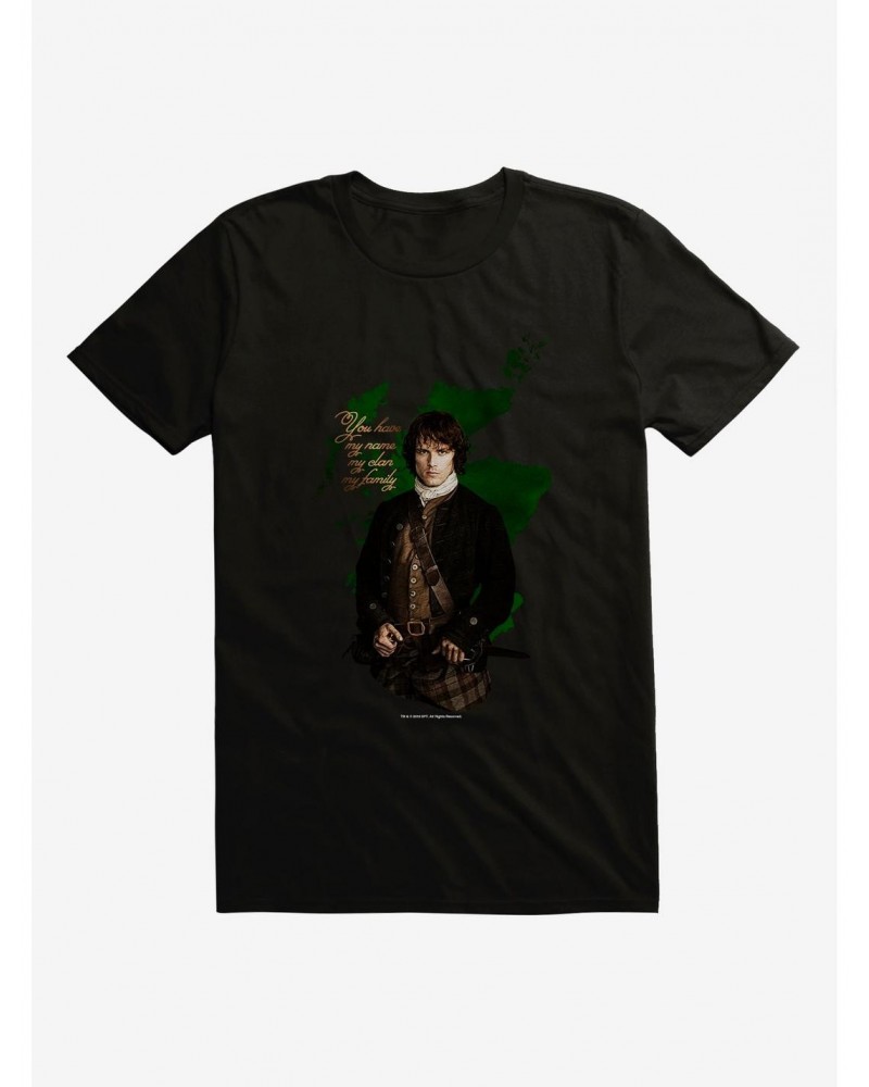 Outlander Jamie Portrait T-Shirt $5.19 T-Shirts