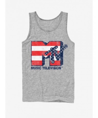 MTV Stars and Stripes Logo Tank $6.77 Tanks