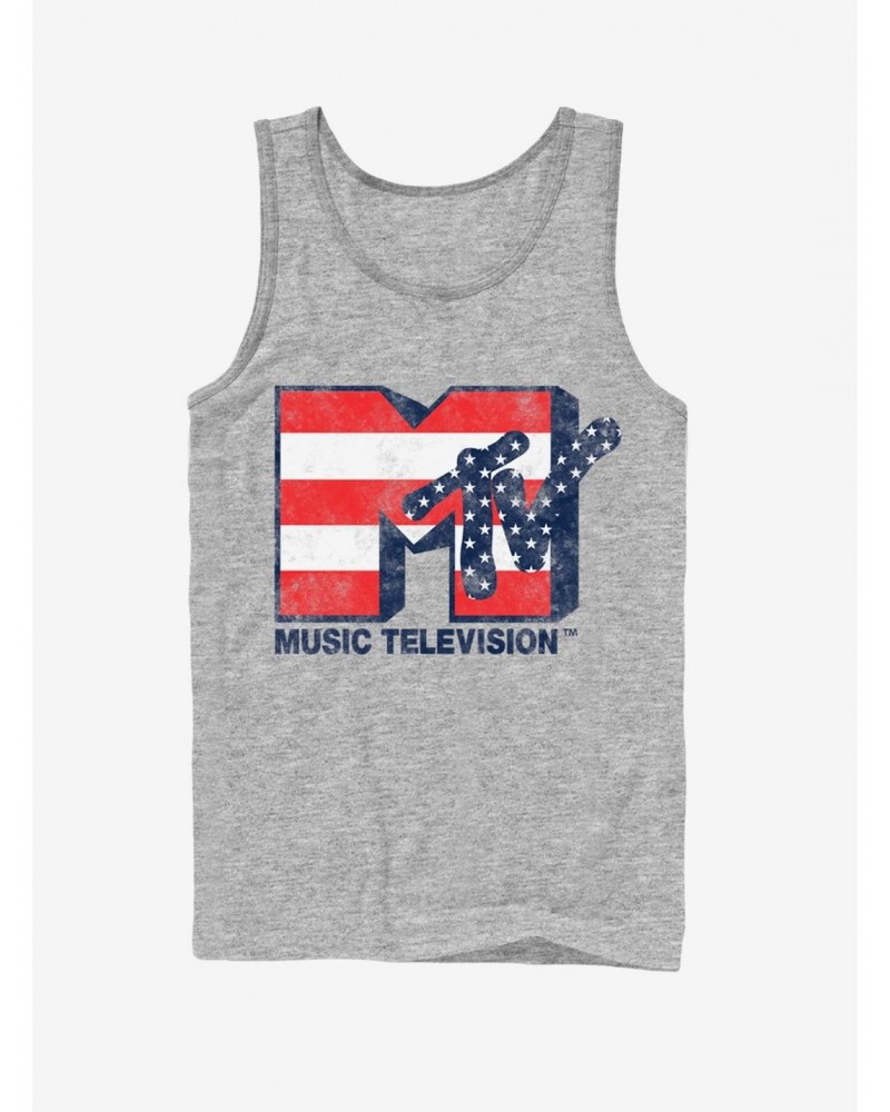 MTV Stars and Stripes Logo Tank $6.77 Tanks