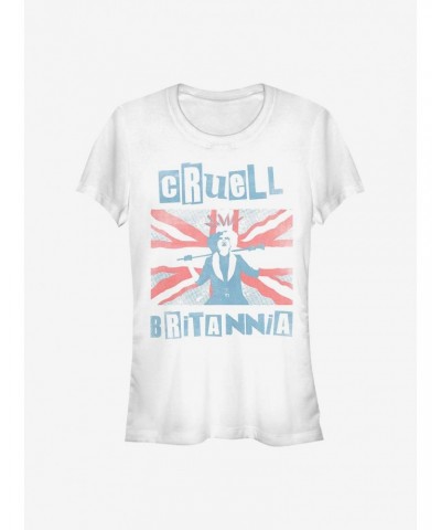 Disney Cruella Cruell Britannia Girls T-Shirt $10.21 T-Shirts