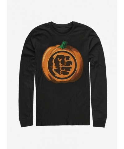 Marvel The Hulk Pumpkin Long-Sleeve T-Shirt $10.53 T-Shirts