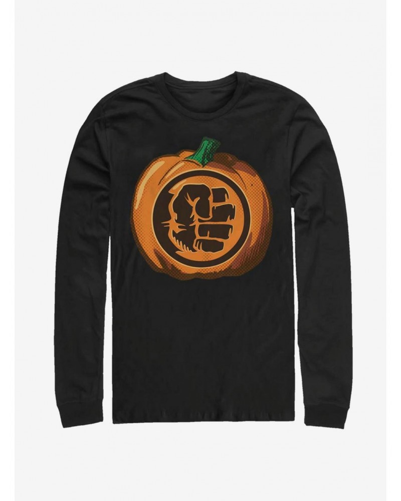 Marvel The Hulk Pumpkin Long-Sleeve T-Shirt $10.53 T-Shirts