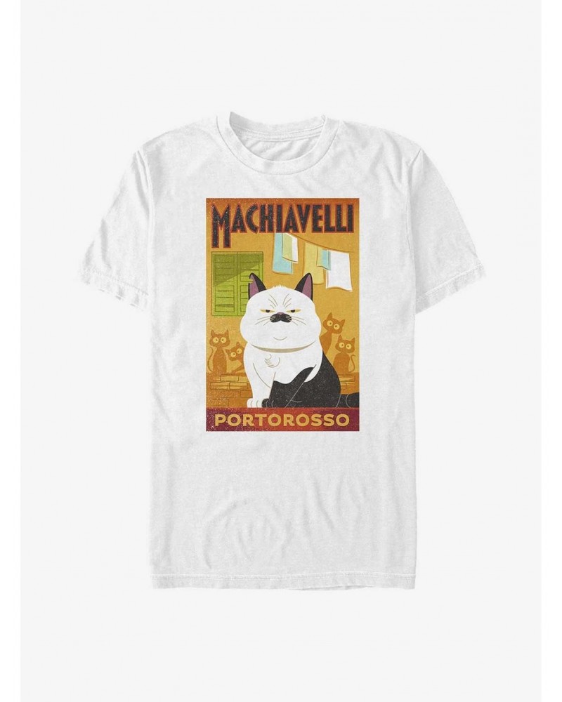 Disney Pixar Luca Machiavelli Cat Portorosso Poster T-Shirt $6.31 T-Shirts