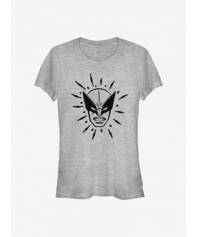 Marvel Wolverine Head Girls T-Shirt $7.44 T-Shirts