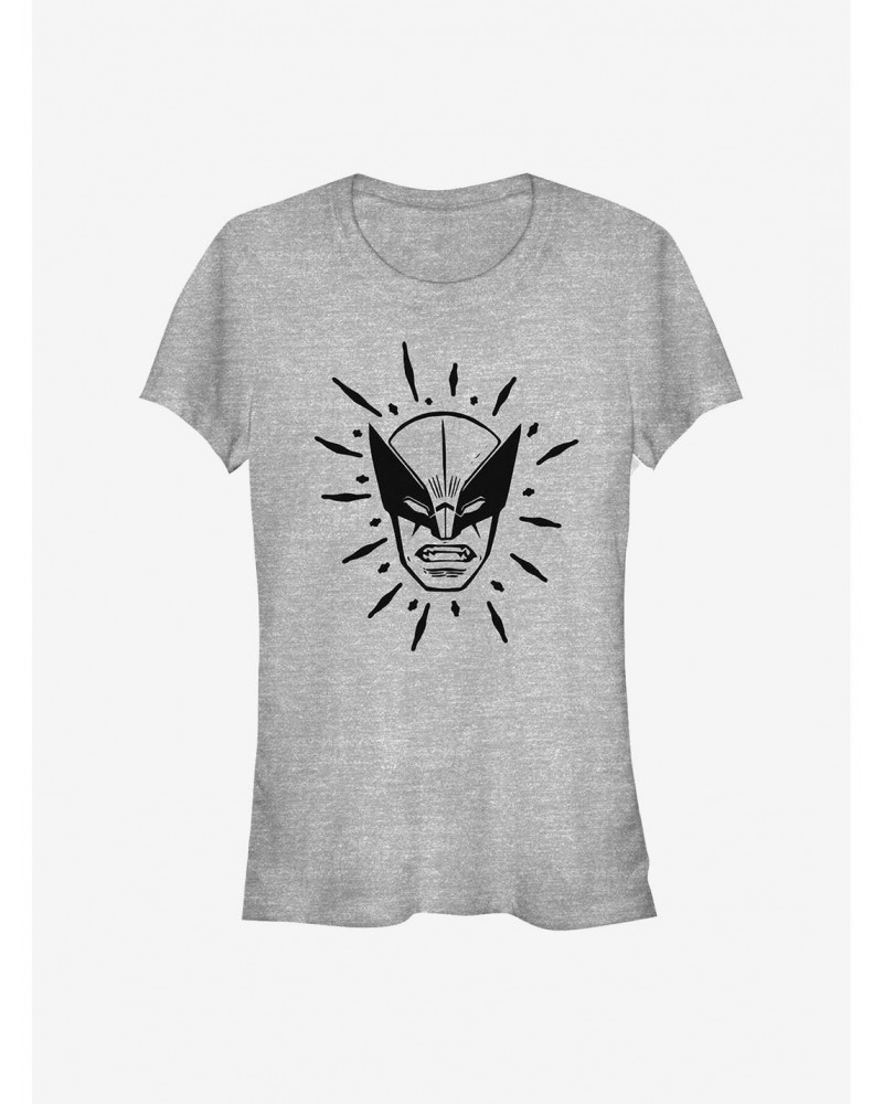 Marvel Wolverine Head Girls T-Shirt $7.44 T-Shirts