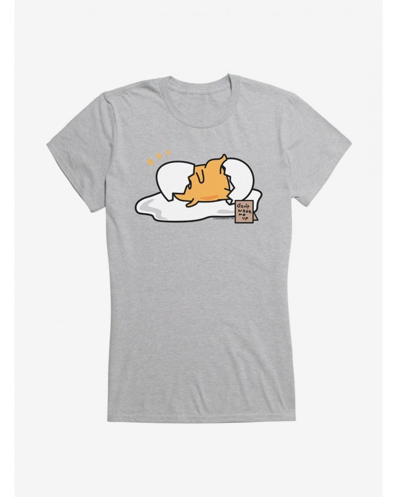 Gudetama Don't Wake Me Up Girls T-Shirt $7.97 T-Shirts