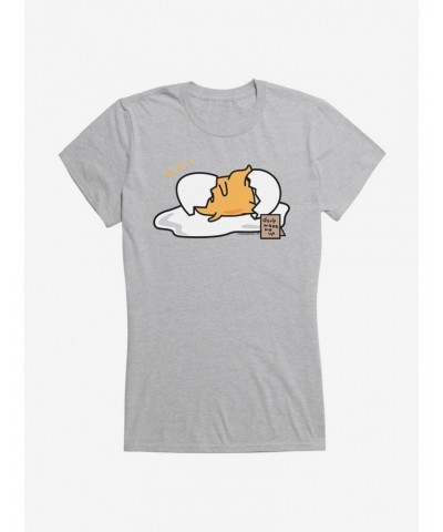 Gudetama Don't Wake Me Up Girls T-Shirt $7.97 T-Shirts