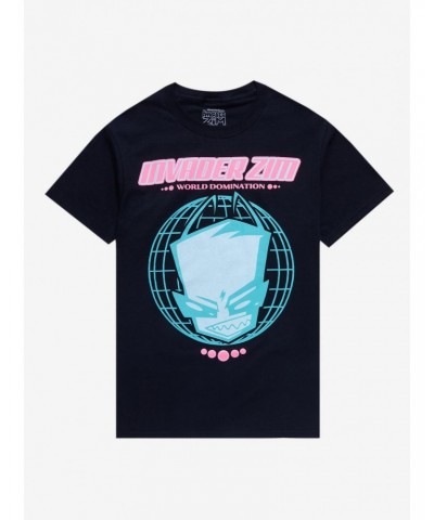 Invader Zim World Domination Boyfriend Fit Girls T-Shirt $10.96 T-Shirts