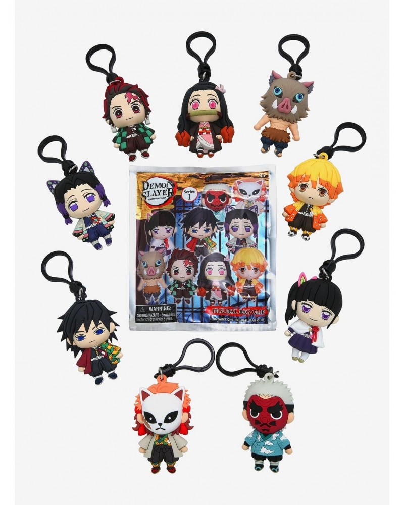 Demon Slayer: Kimetsu No Yaiba Series 1 Blind Bag Figural Key Chain $4.09 Key Chains