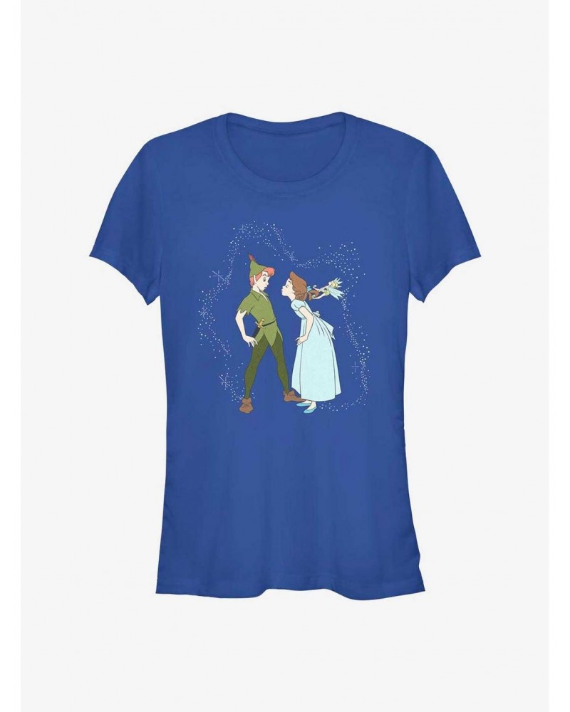 Disney Tinker Bell Peter & Wendy Kiss Girls T-Shirt $5.82 T-Shirts