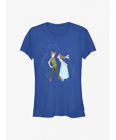 Disney Tinker Bell Peter & Wendy Kiss Girls T-Shirt $5.82 T-Shirts